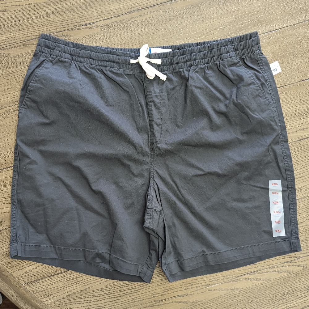 🔥Old Navy Built in Flex Dark Gray Front Tie Shorts